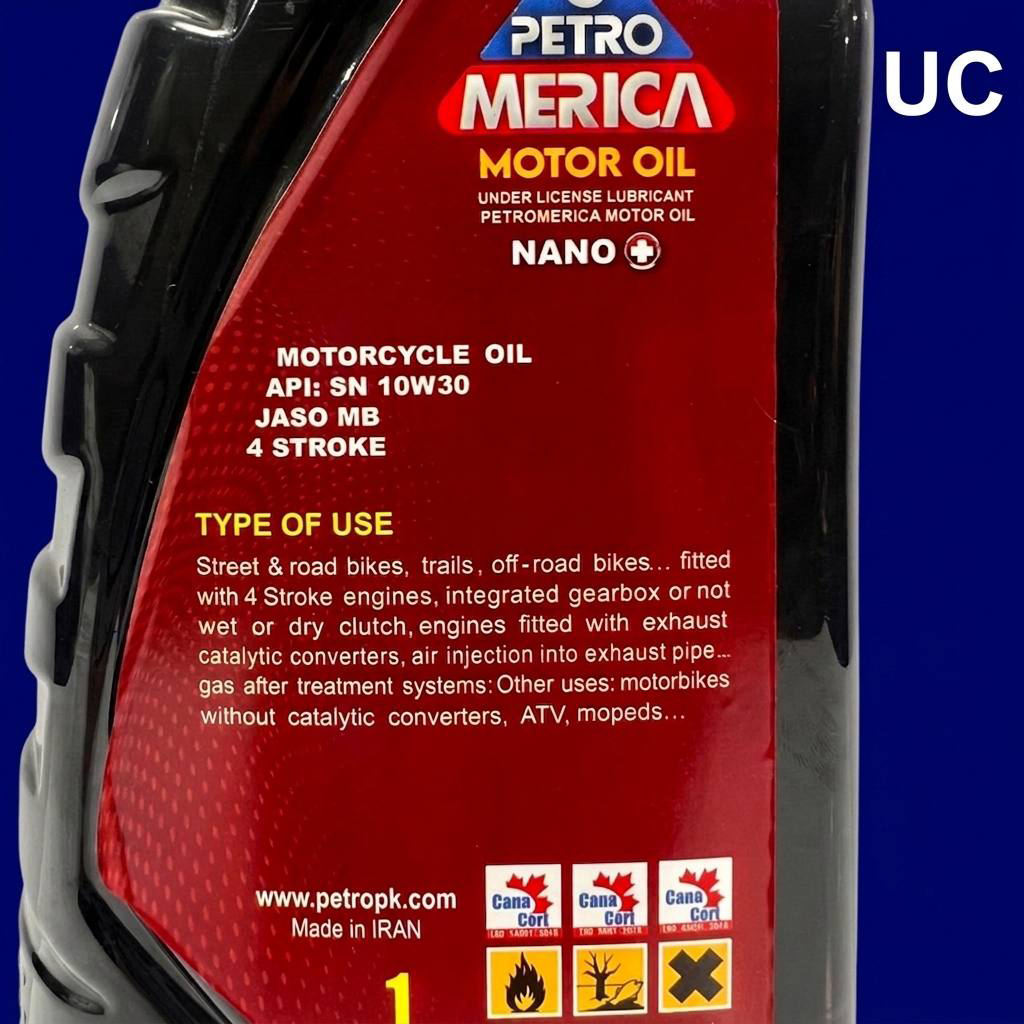 روغن موتور سیکلت پترو آمریکا Petro Merica 10W30 | محافظت و روانکاری حرفه‌ای موتور تصویر 2